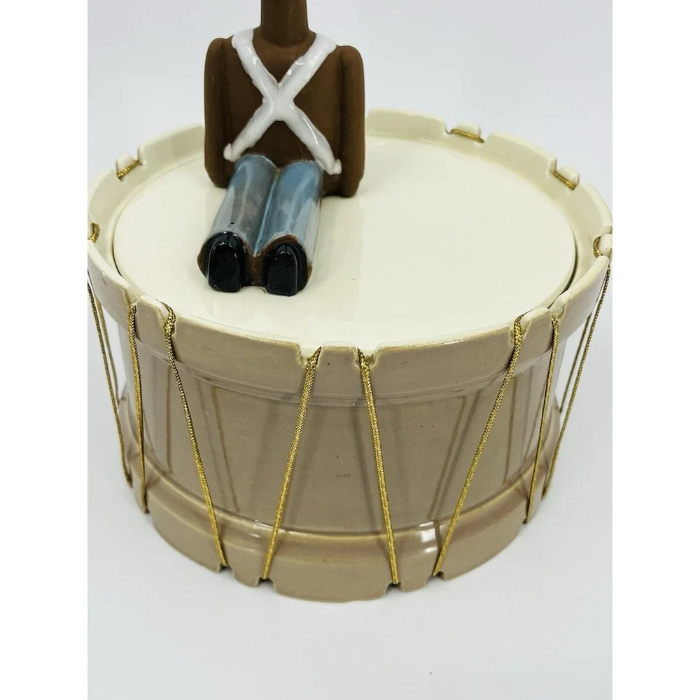 Red Wing Pottery Drummer Boy Drum Cookie Jar Vintage